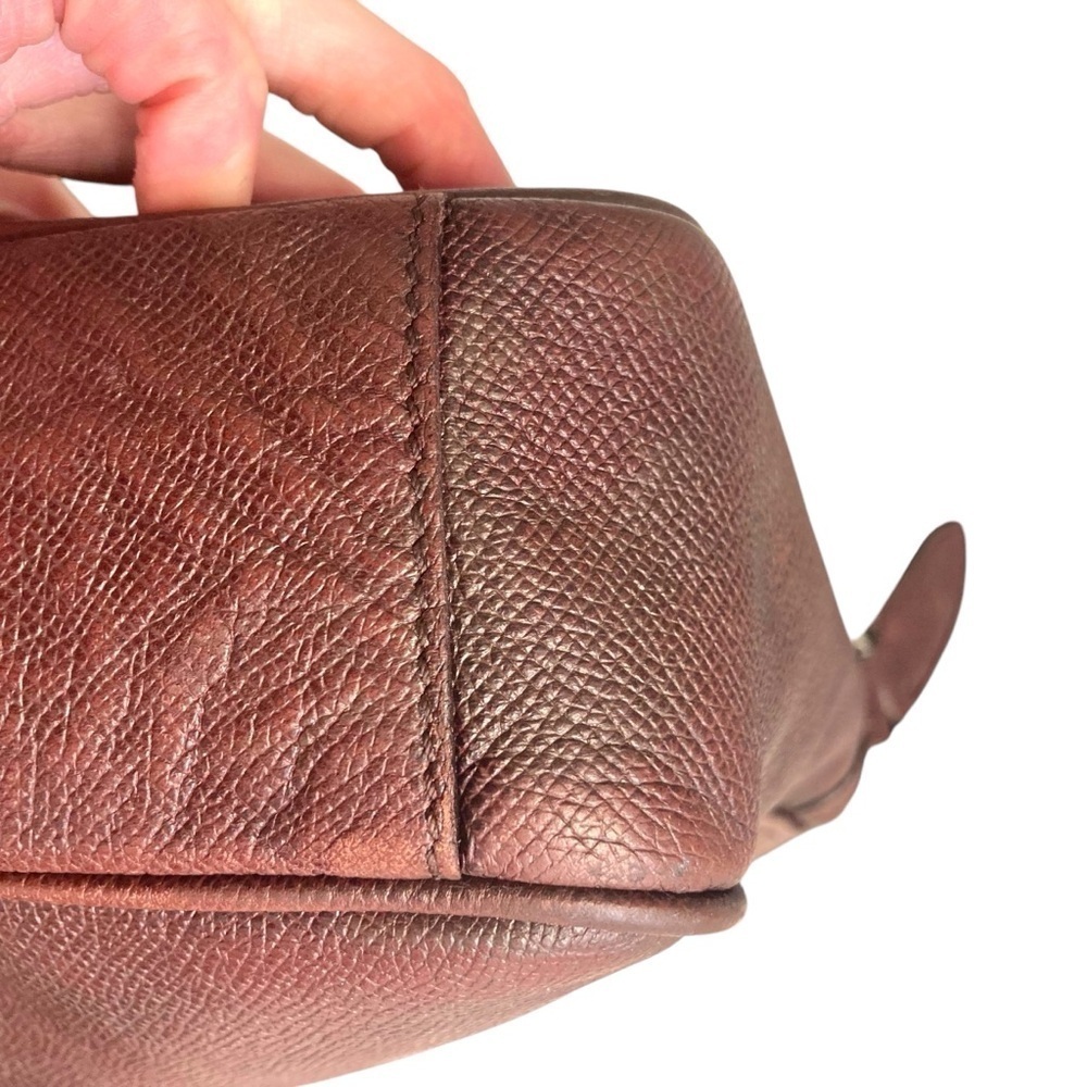 Burberry unisex burgundy maroon messenger bag - Picture 11 of 16